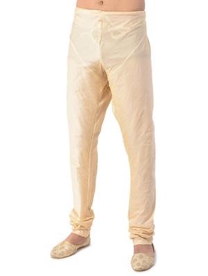 beige solid kurta pyjama ethnic wear set with brown nehru jacket - 17548178 - Standard Image - 4