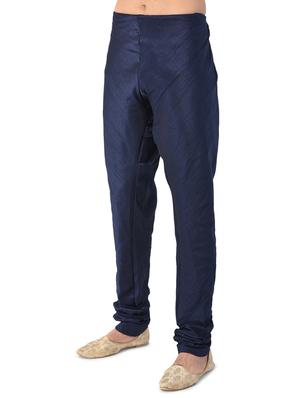 navy blue solid kurta pyjama ethnic wear set with green nehru jacket - 17548188 - Standard Image - 4
