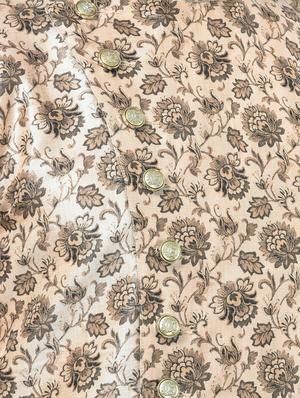 beige floral kurta pyjama ethnic wear set - 17548193 - Standard Image - 4
