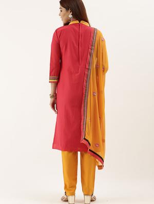 embroidered unstitched suit - 17548833 - Standard Image - 3