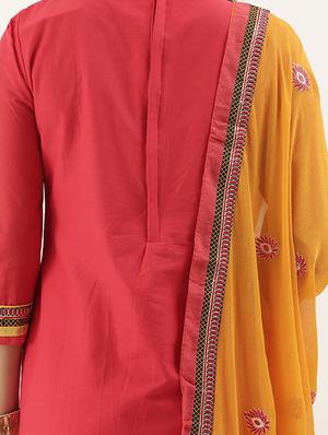 embroidered unstitched suit - 17548833 - Standard Image - 4