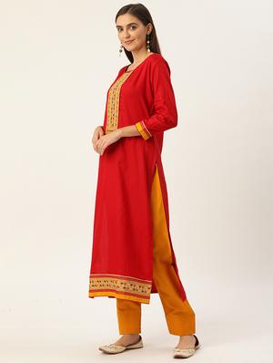 embroidered unstitched suit - 17548835 - Standard Image - 2