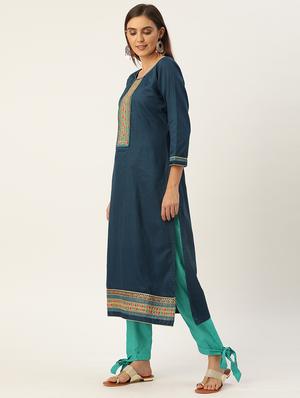 embroidered unstitched suit - 17548836 - Standard Image - 2