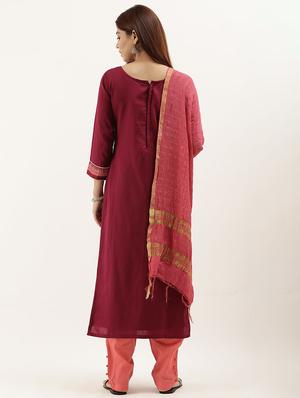 embroidered unstitched suit - 17548837 - Standard Image - 3