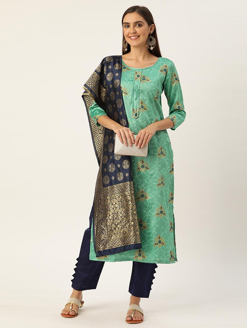 zari work unstitched suit - 17548843 - Zoom Image - 4