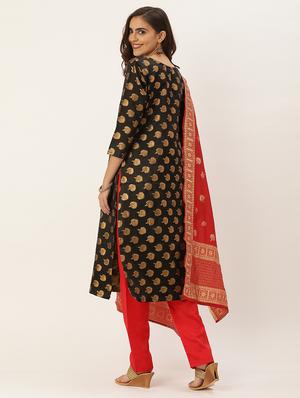 zari work unstitched suit - 17548846 - Standard Image - 3