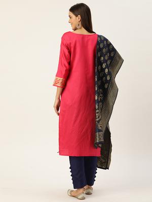 zari work unstitched suit - 17548849 - Standard Image - 3