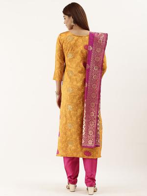 zari work unstitched suit - 17548850 - Standard Image - 3
