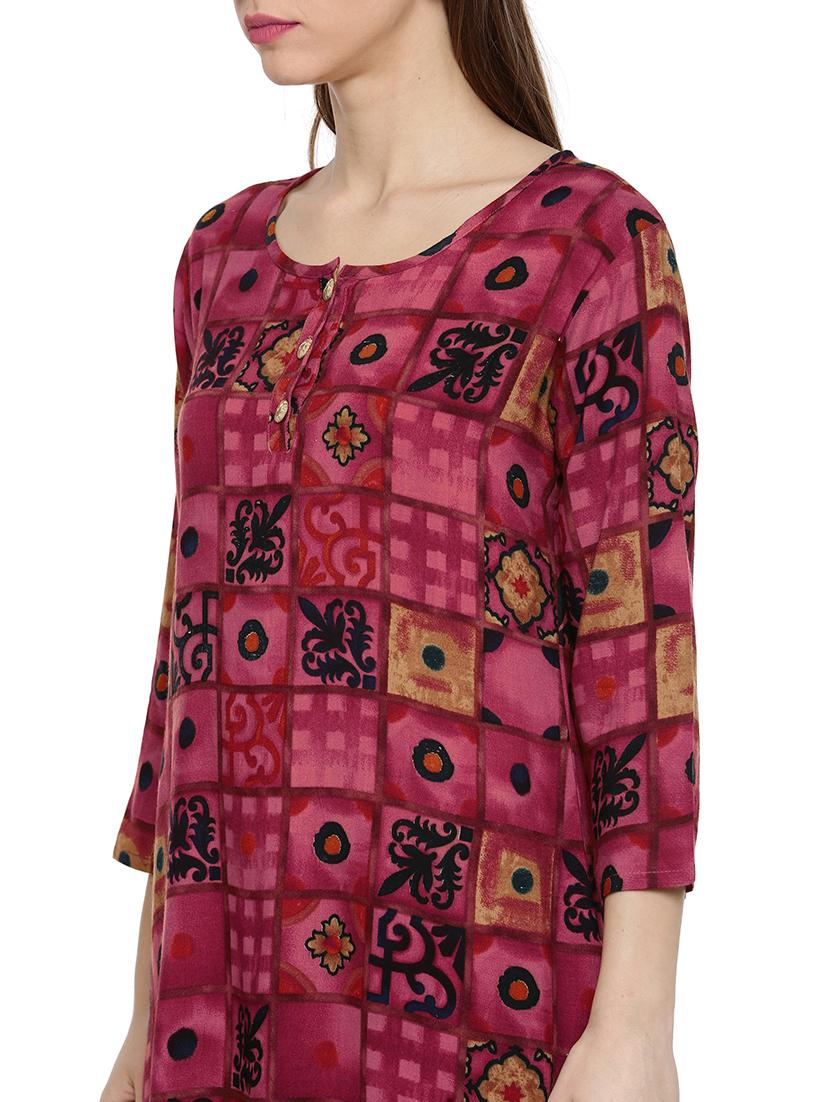 printed kurta sharara set - 17548853 - Zoom Image - 4