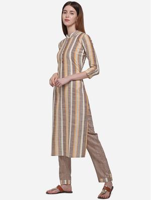 striped kurta pant set - 17548856 - Standard Image - 2
