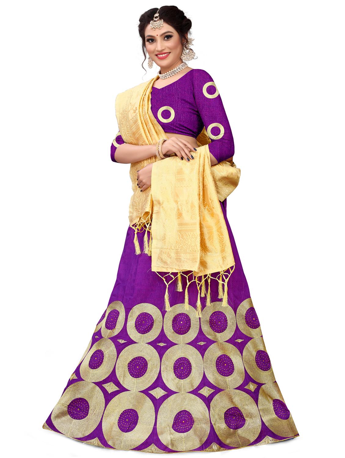 embroidered flared lehenga - 17548859 - Zoom Image - 2