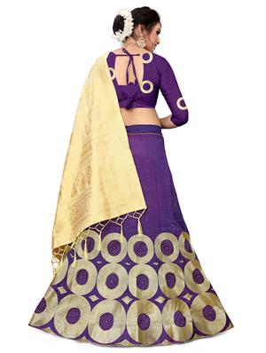 embroidered flared lehenga - 17548860 - Standard Image - 3