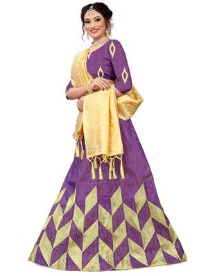 embroidered flared lehenga - 17548862 - Standard Image - 2