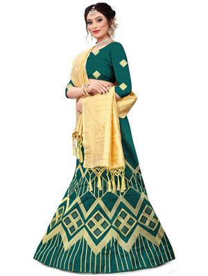 embroidered flared lehenga - 17548863 - Standard Image - 2