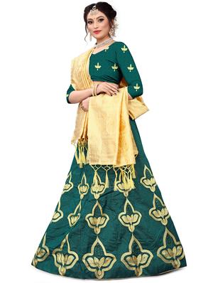 embroidered flared lehenga - 17548866 - Standard Image - 2