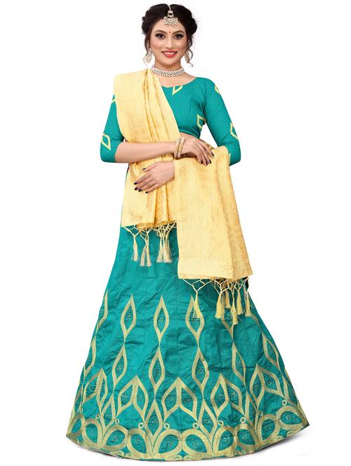 embroidered flared lehenga - 17548867 - Standard Image - 1