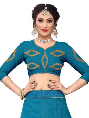embroidered flared lehenga - 17548868 - Standard Image - 4