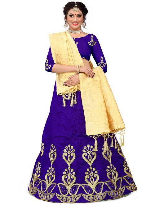 embroidered flared lehenga - 17548873 - Standard Image - 1