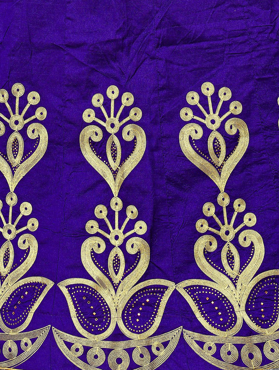embroidered flared lehenga - 17548873 - Zoom Image - 5