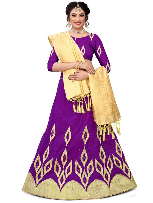 embroidered flared lehenga - 17548874 - Standard Image - 1