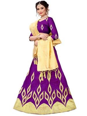 embroidered flared lehenga - 17548874 - Standard Image - 2