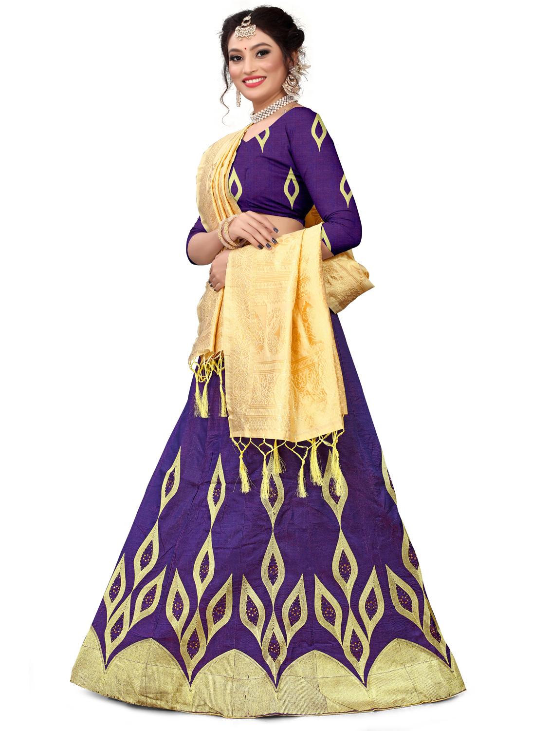 embroidered flared lehenga - 17548875 - Zoom Image - 2