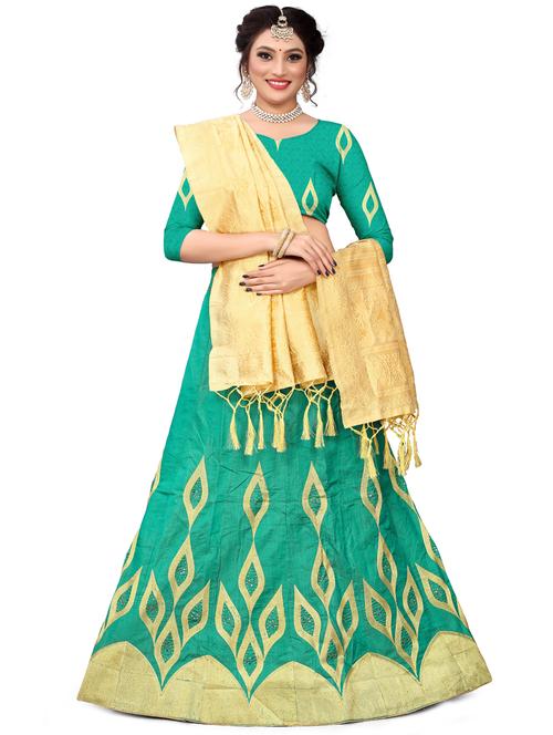 embroidered flared lehenga - 17548876 - Standard Image - 1