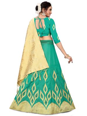 embroidered flared lehenga - 17548876 - Standard Image - 3