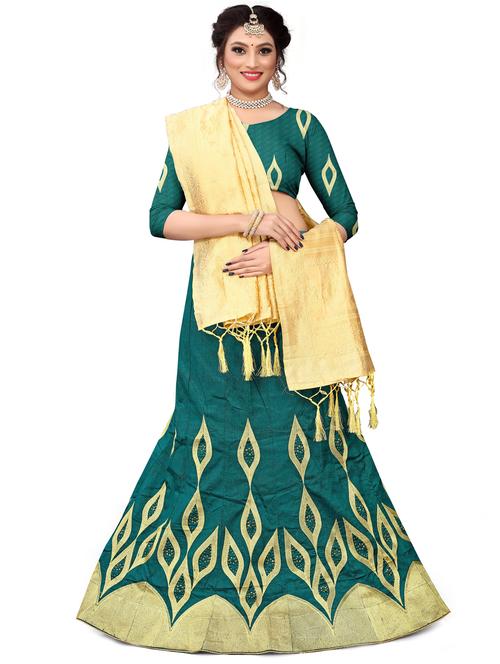 embroidered flared lehenga - 17548877 - Standard Image - 1