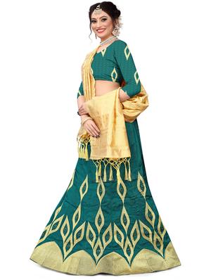 embroidered flared lehenga - 17548877 - Standard Image - 2