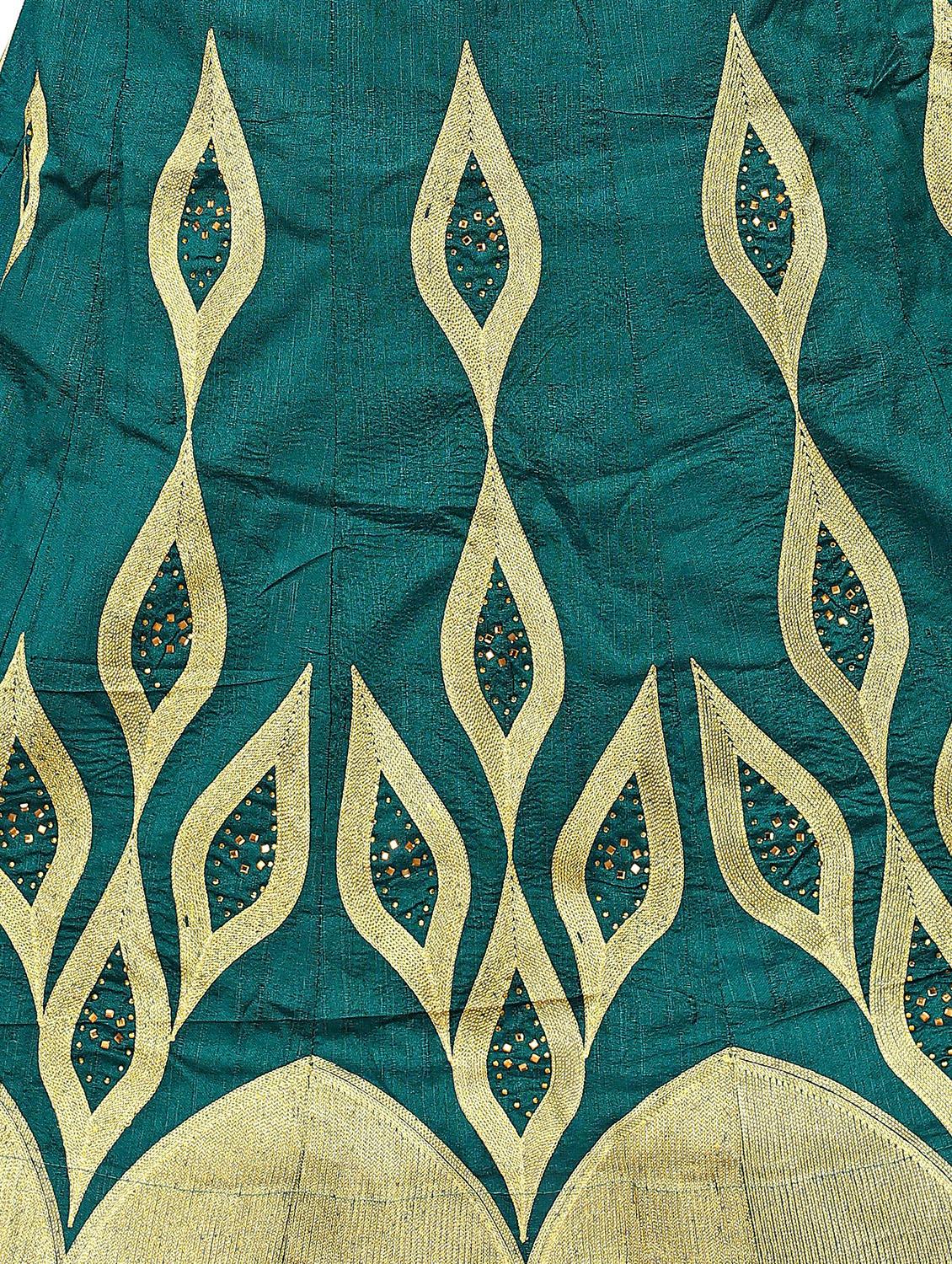 embroidered flared lehenga - 17548877 - Zoom Image - 5