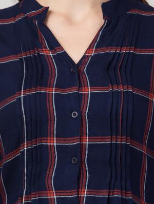 blue rayon regular tunic - 17548888 - Standard Image - 5