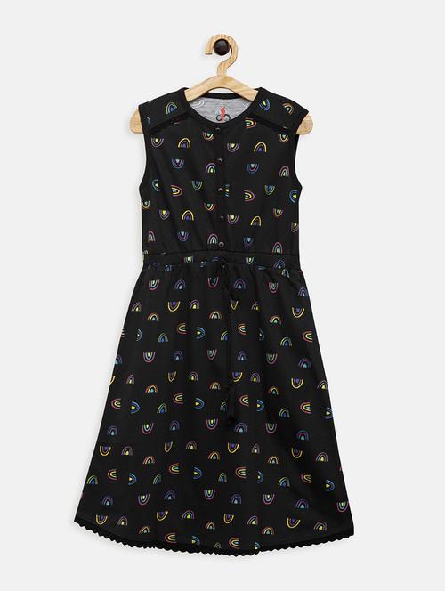 black cotton frock - 17548903 - Standard Image - 1