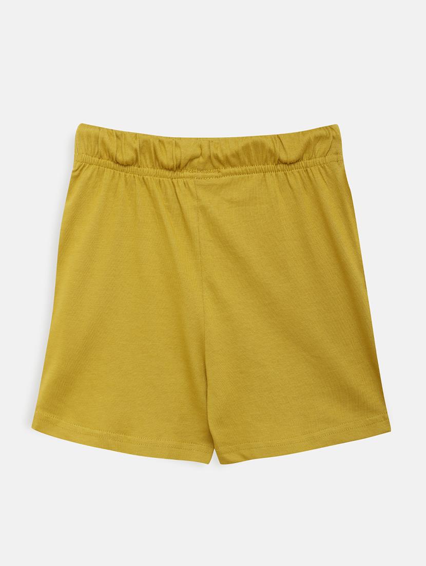 gold cotton shorts & three fourth - 17548909 - Zoom Image - 2