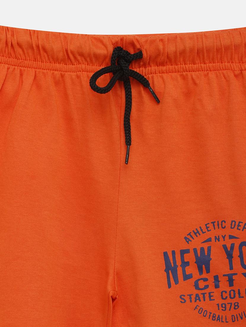 orange cotton shorts & three fourth - 17548910 - Zoom Image - 3