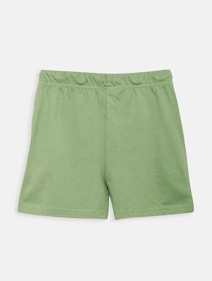 green cotton shorts & three fourth - 17548911 - Standard Image - 2