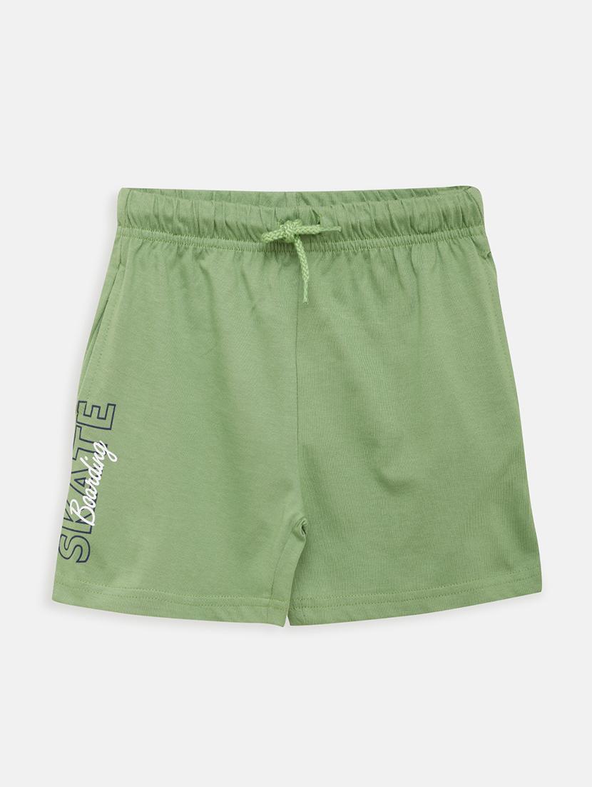 green cotton shorts & three fourth - 17548911 - Zoom Image - 1