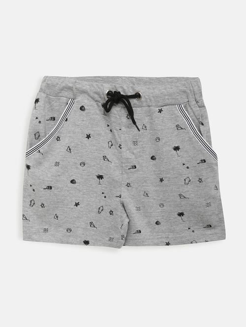 grey cotton shorts & three fourth - 17548913 - Very Small Image - 1