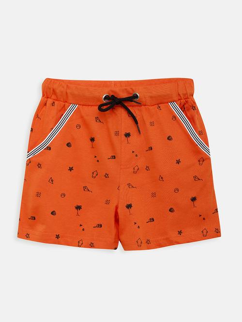 orange cotton shorts & three fourth - 17548914 - Very Small Image - 1