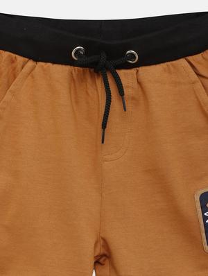 brown cotton shorts & three fourth - 17548916 - Standard Image - 3