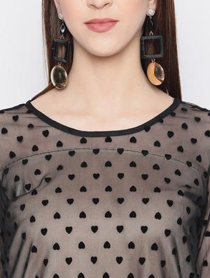bell sleeved sheer top - 17548988 - Standard Image - 5