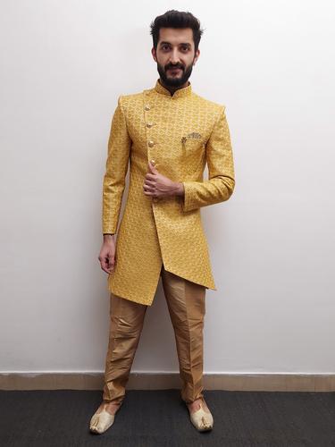 mustard indo western set - 17548993 - Standard Image - 1