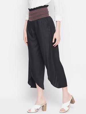 smocked waist palazzo - 17548996 - Standard Image - 2