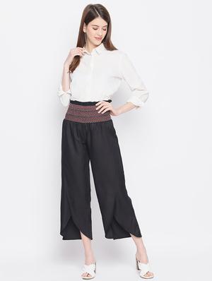 smocked waist palazzo - 17548996 - Standard Image - 4