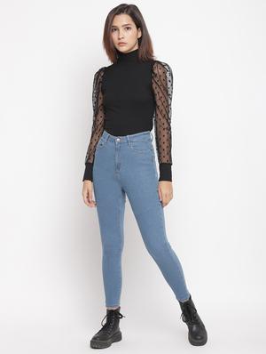 high rise slim fit jeans - 17549052 - Standard Image - 4