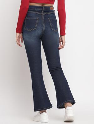 stone washed bell bottom jeans - 17549055 - Standard Image - 3