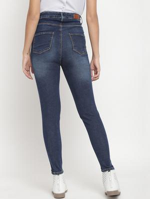 high rise stone washed jeans - 17549057 - Standard Image - 3