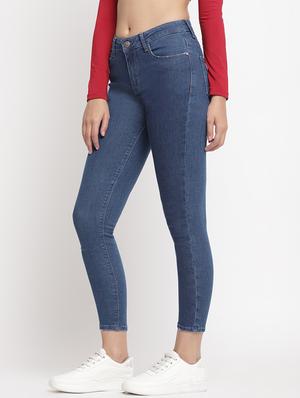 high rise solid jeans - 17549062 - Standard Image - 2