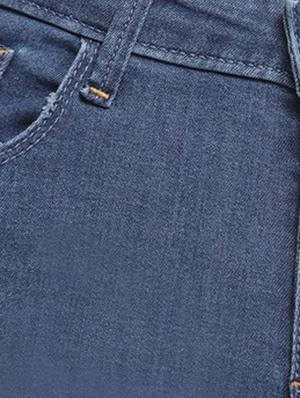 high rise solid jeans - 17549062 - Standard Image - 5