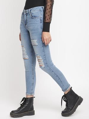 stone washed distressed jeans - 17549063 - Standard Image - 2